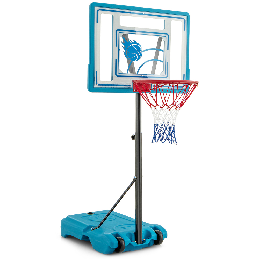 Costway Blue Swimming Pool Basketball Hoop Set Image 1
