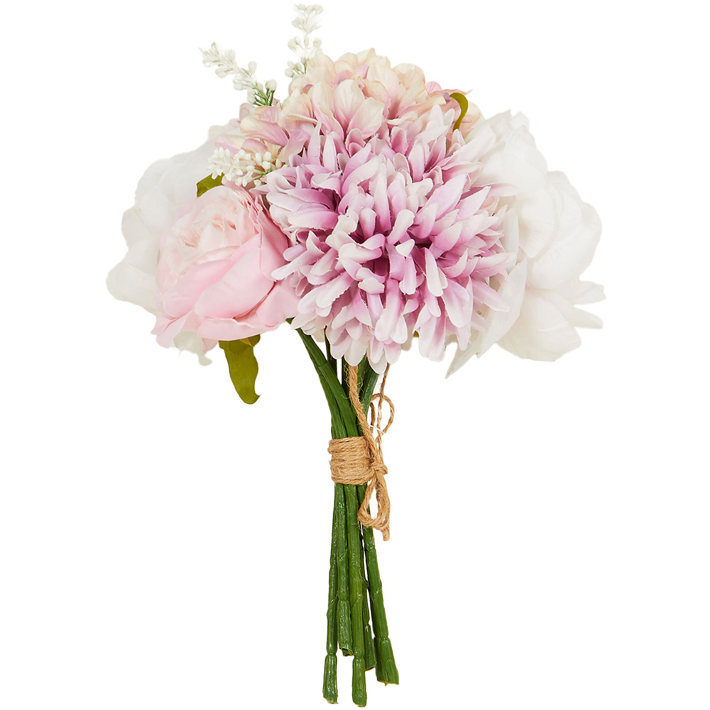 Rose and Dahlia Bouquet - Pink and White Image 3