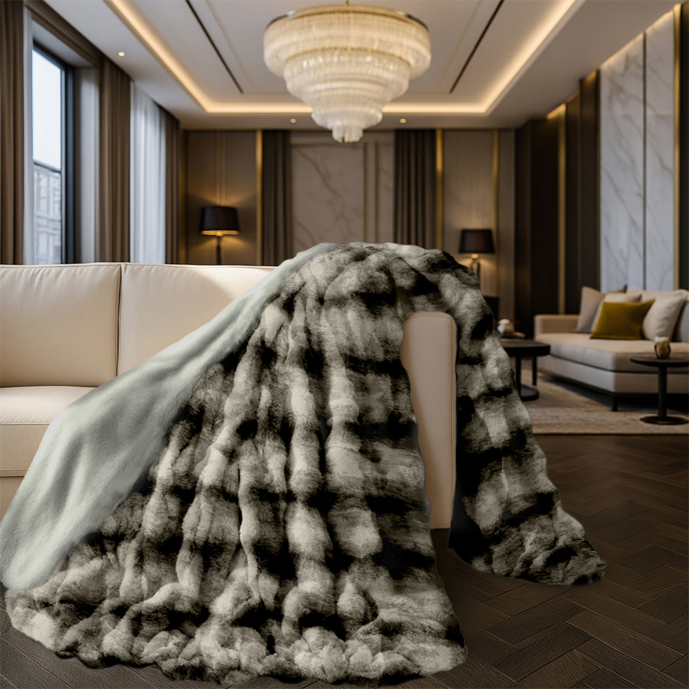 Sweet Dreams Beige Alpine Husky Throw 200 x 240cm Image 2