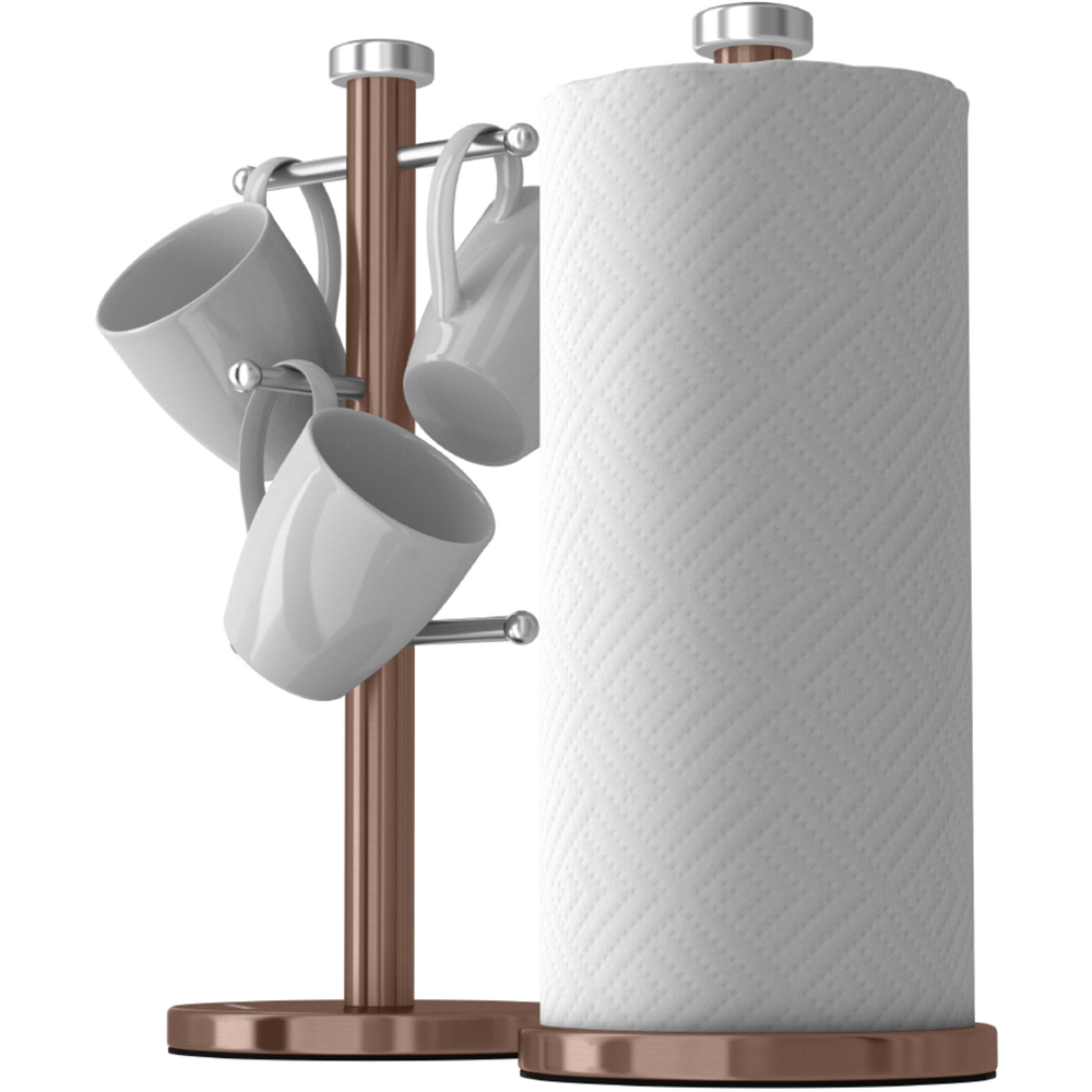 Morphy Richards Copper Mug Tree and Towel Pole Set Image 3