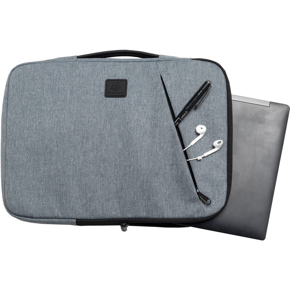 Exacompta Grey 13-14 inch Padded Laptop Sleeve Image 3