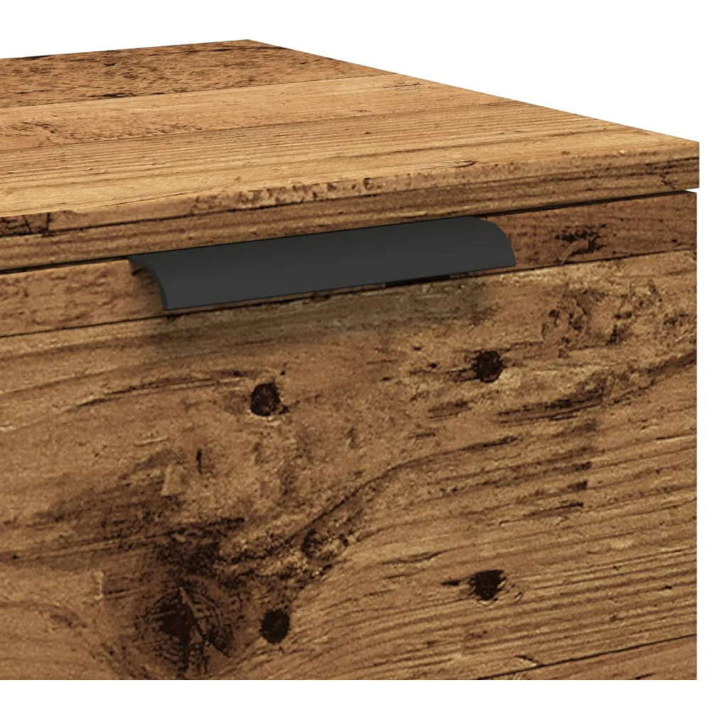 vidaXL 3 Drawer Old Wood Small Sideboard Image 8