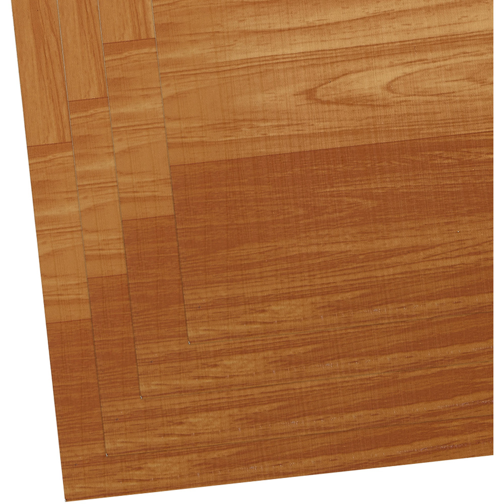 Living and Home Parquet Light and Dark Brown Self-Adhesive PVC Flooring Tile 10 Pack Image 4