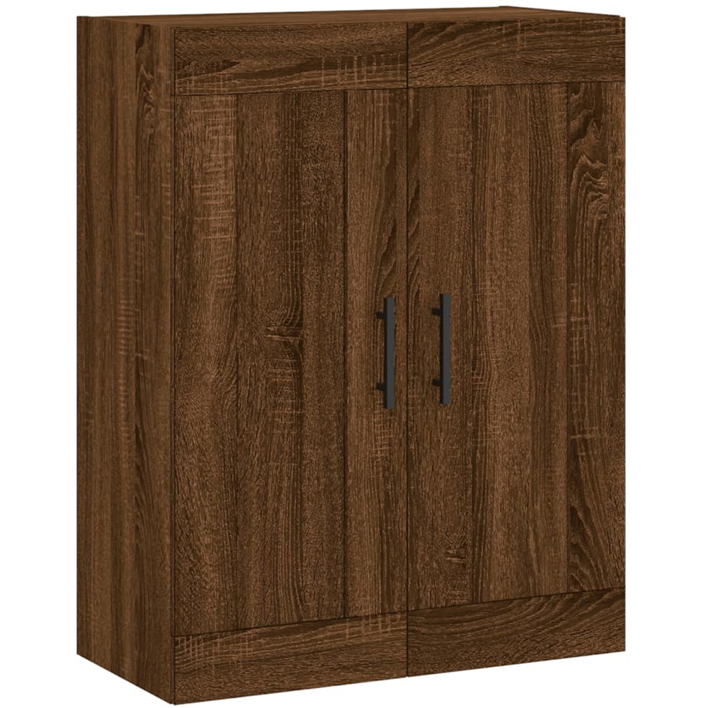 vidaXL 2 Door Brown Oak Wall Mounted Cabinet 2 Pack Image 5
