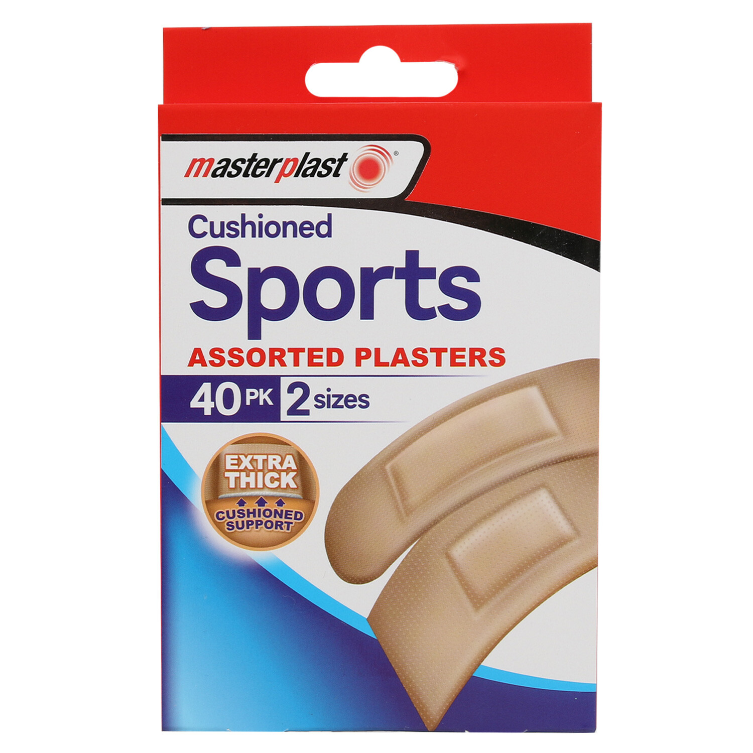 Pack of 40 Cushioned Sports Plasters Image 1