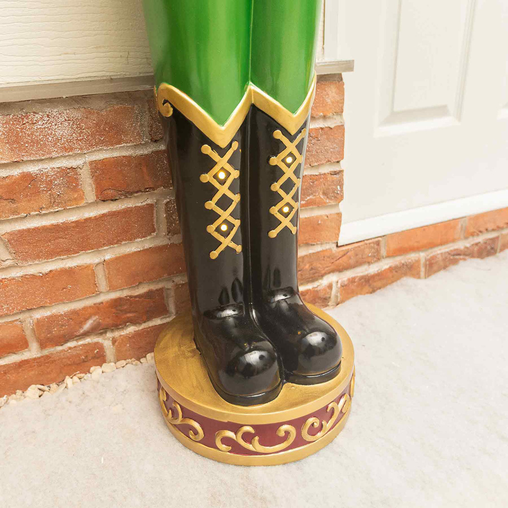 The Christmas Centre Red Gold and Green LED Lights Traditional Nutcracker Soldier 5.5ft Image 6