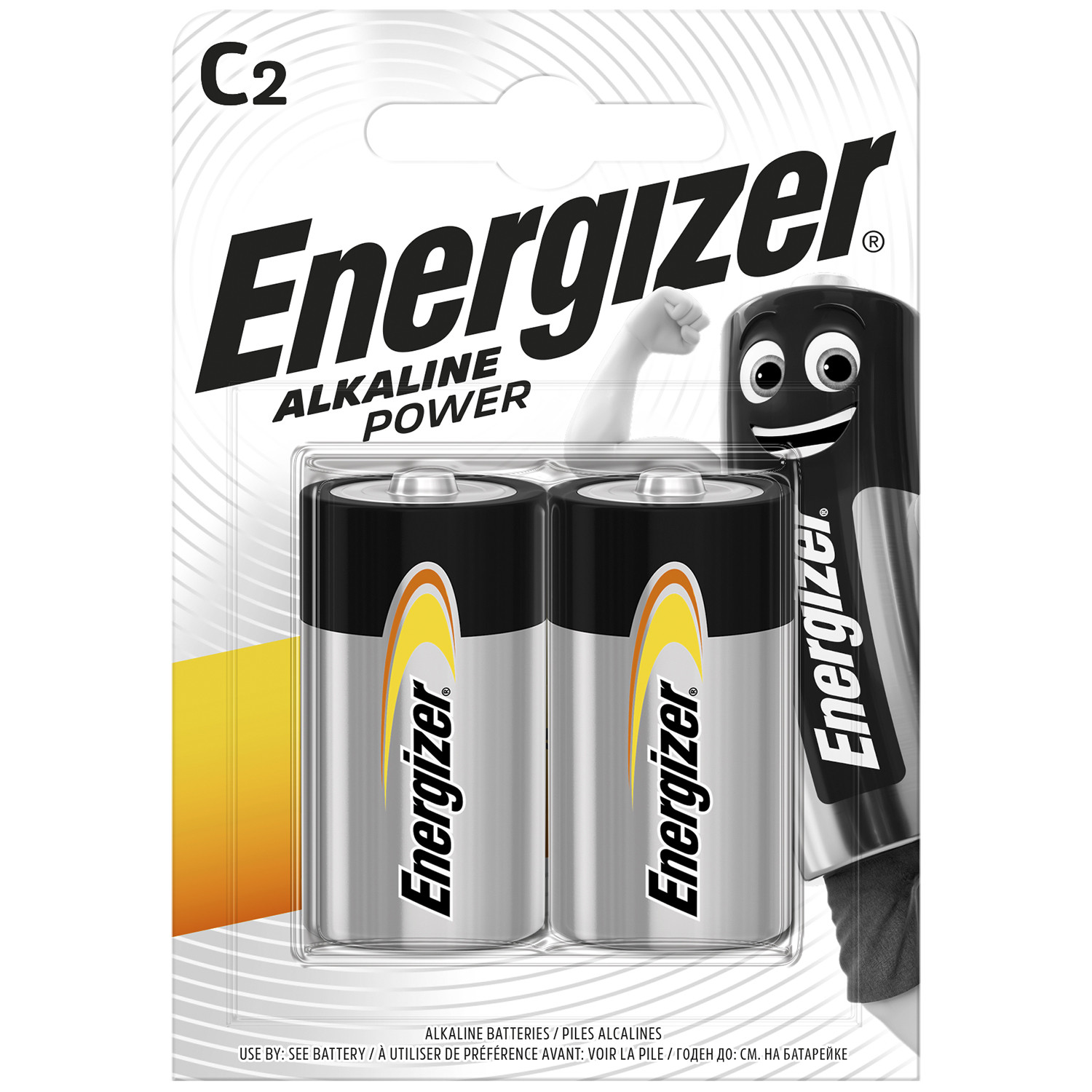 Energizer 2 Pack Alkaline Power C Batteries Image