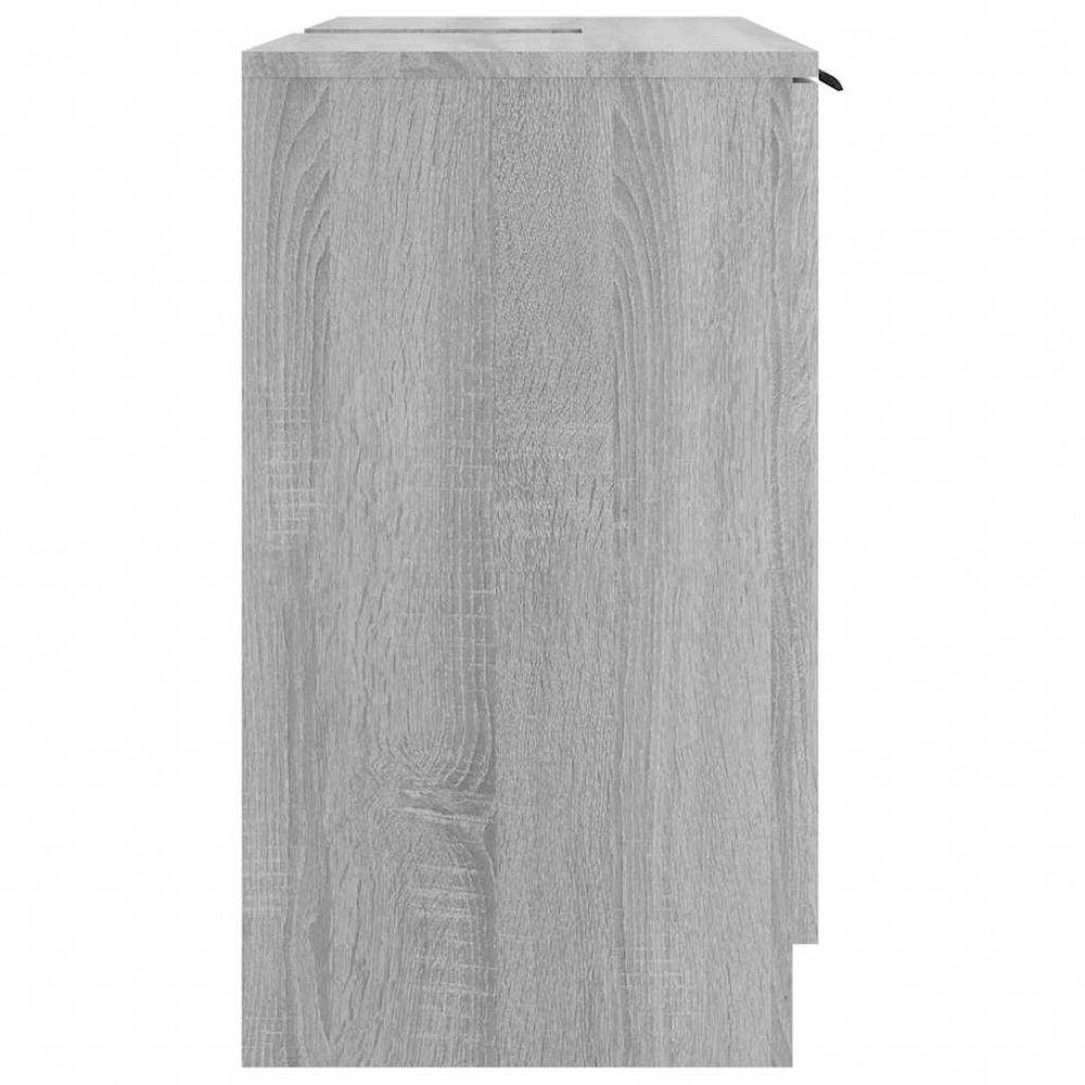 vidaXL 2 Door Grey Sonoma Bathroom Cabinet Image 5