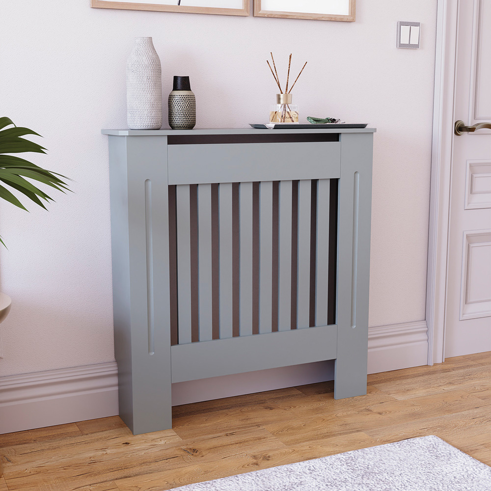 Vida Designs Chelsea Olive Grey Radiator Cover Small Image 2
