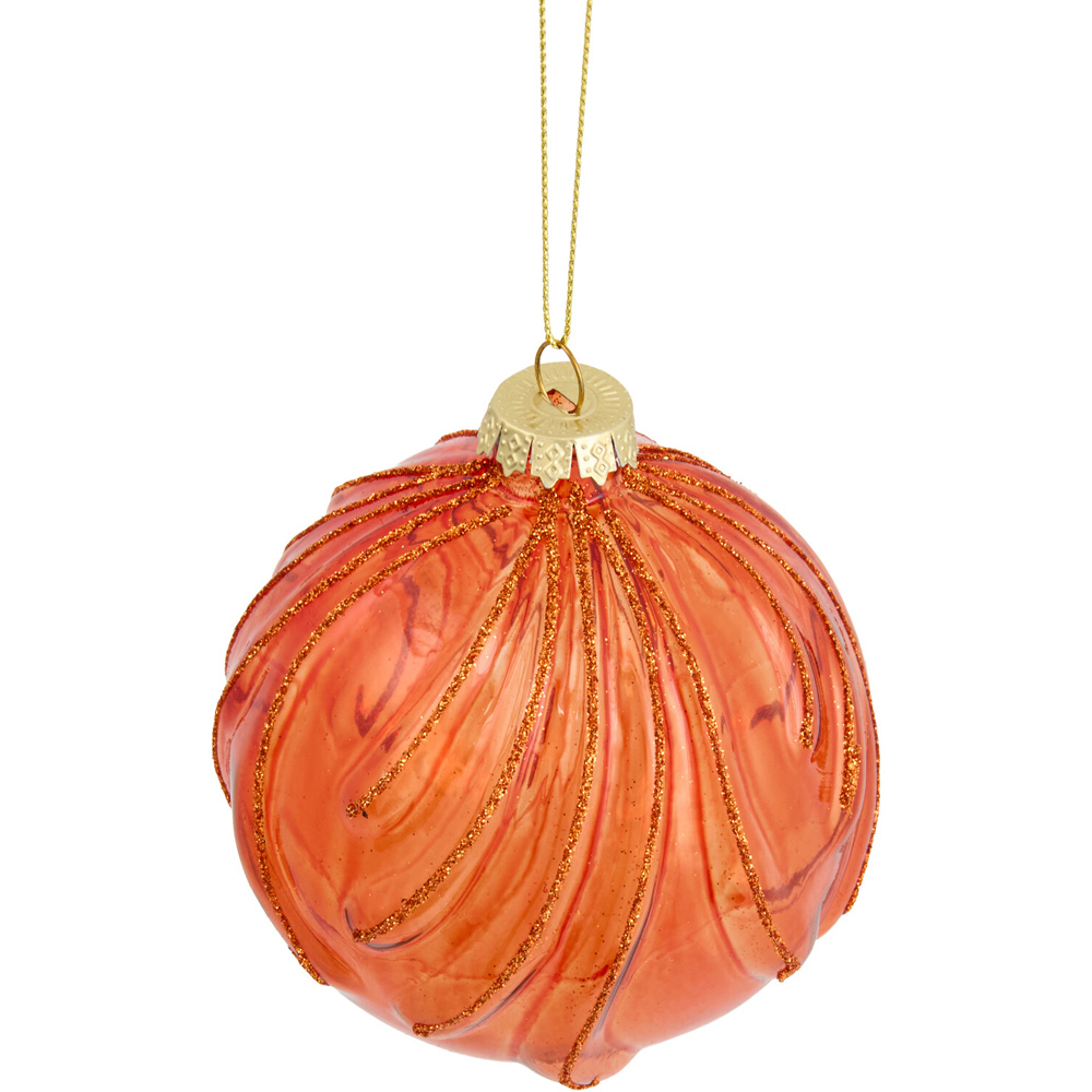 Ridged Bauble Crimson Image 4