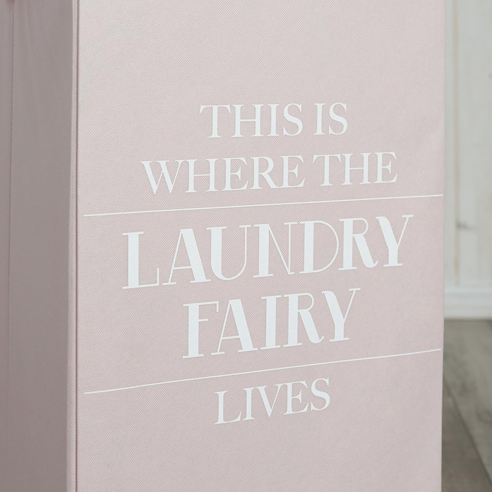 Fairy Slogan Laundry Hamper Image 4