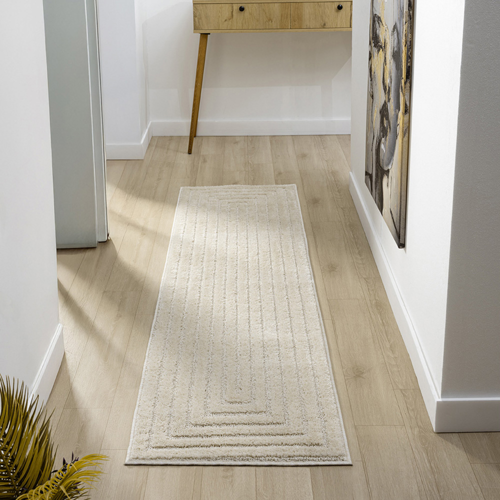 Desire Rugs Isabella Cream Embossed Geometric Rectangle Rug 200 x 290cm Image 7