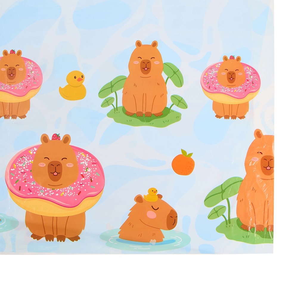 Capybara Reusable Table Cover Blue Image 4