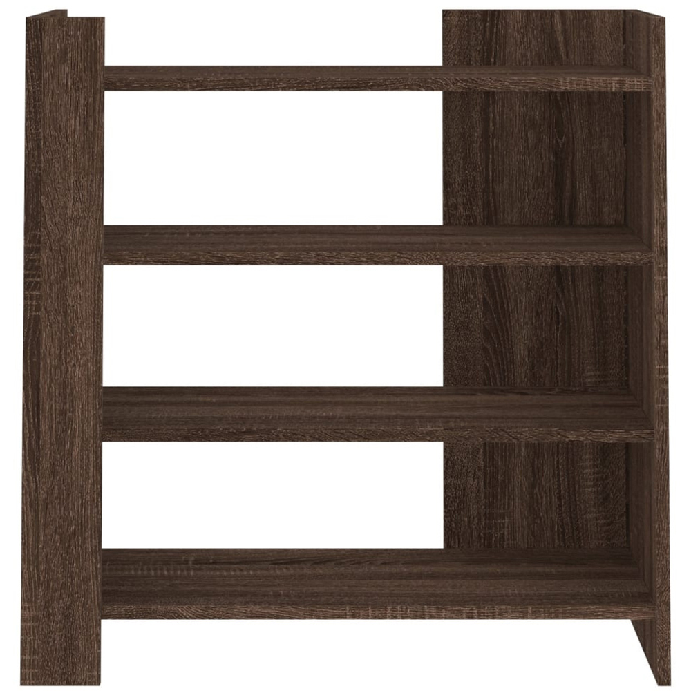 vidaXL 4 Shelf Brown Oak Sideboard Image 4