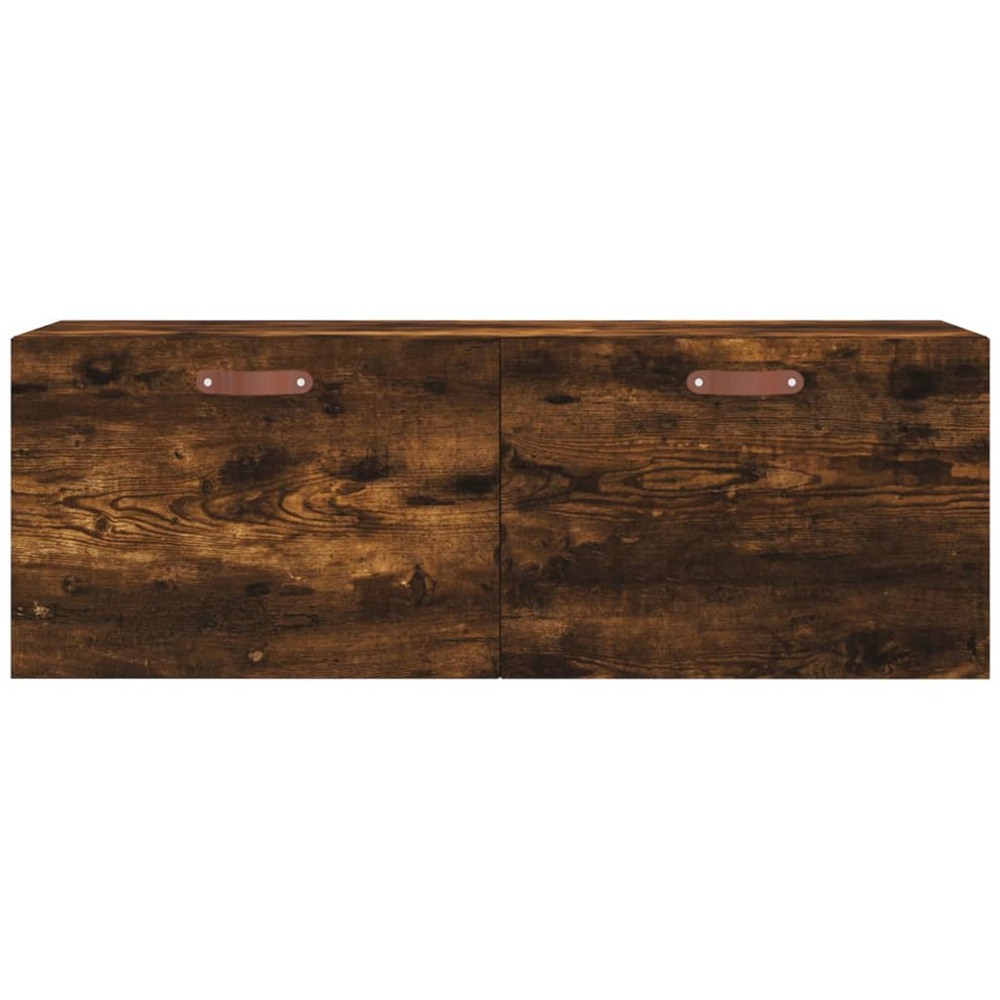 vidaXL 2 Door Smoked Oak Wall Cabinet Image 5