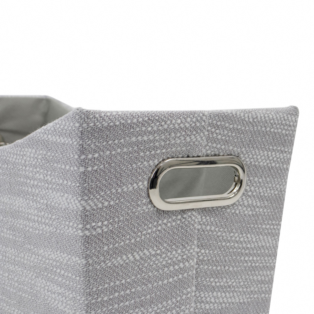 JVL Serena Light Grey Magazine Storage Holder Image 5