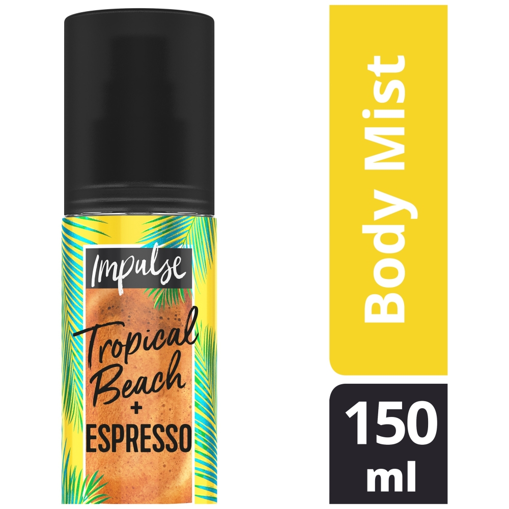 Impulse Tropical Beach and Espresso Body Mist 150ml Image