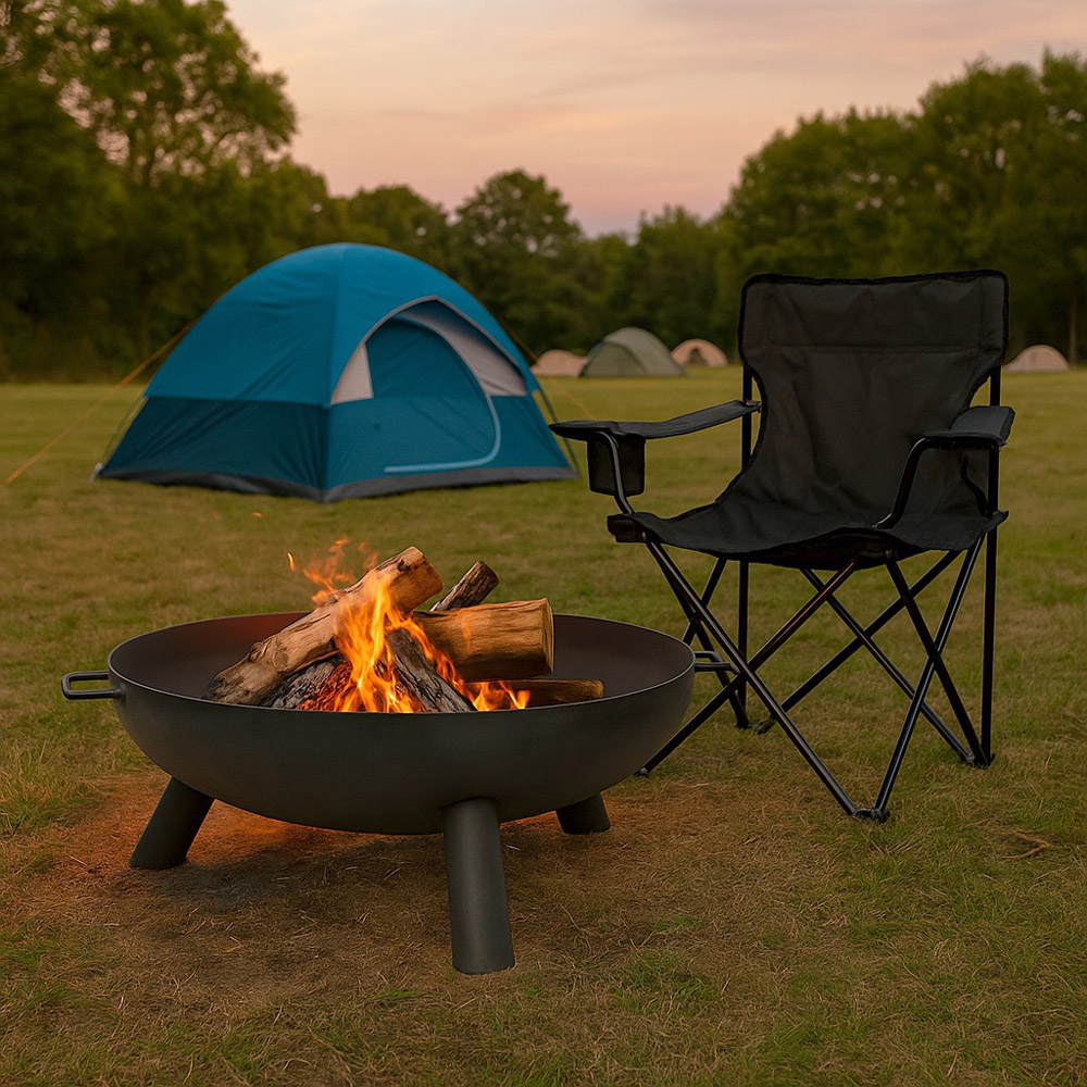 Hammer & Tongs Black Round Iron Fire Pit 59.5cm Image 3