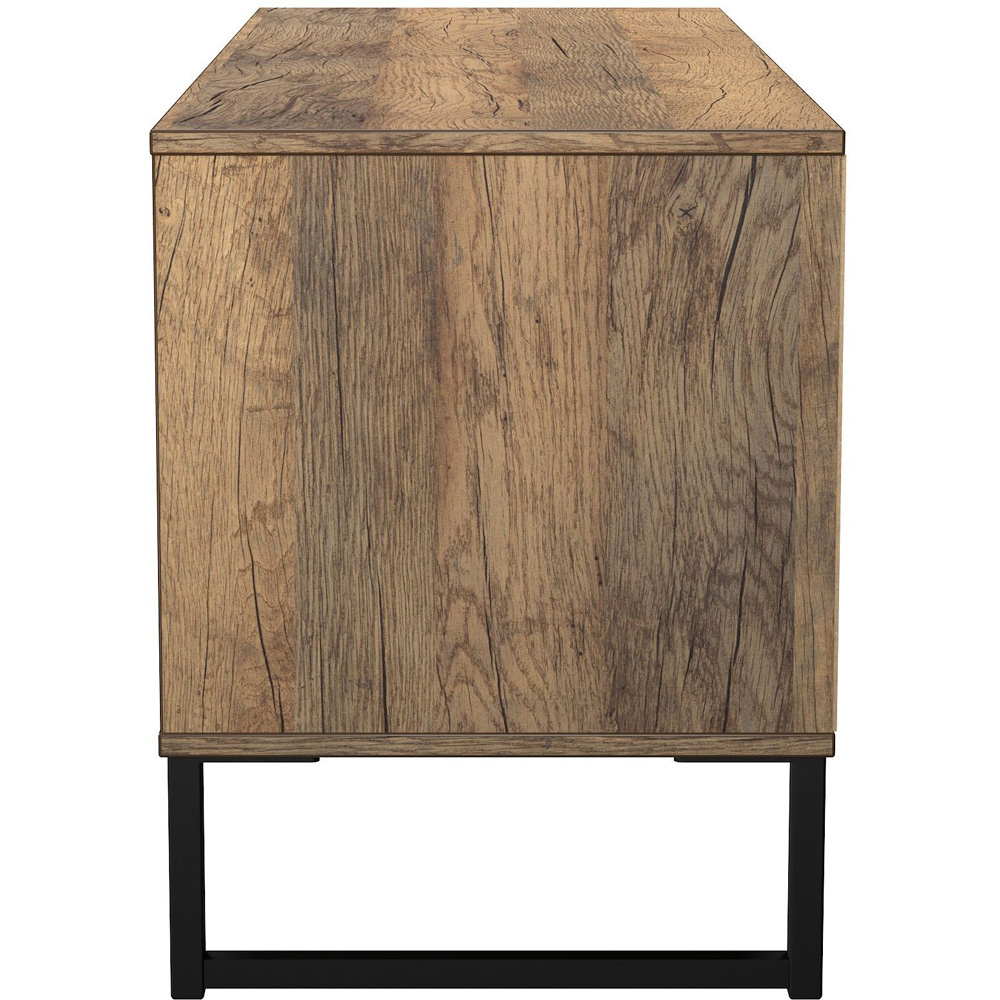 Crowndale Hong Kong 4 Drawer Vintage Oak Bed Box Ready Assembled Image 4