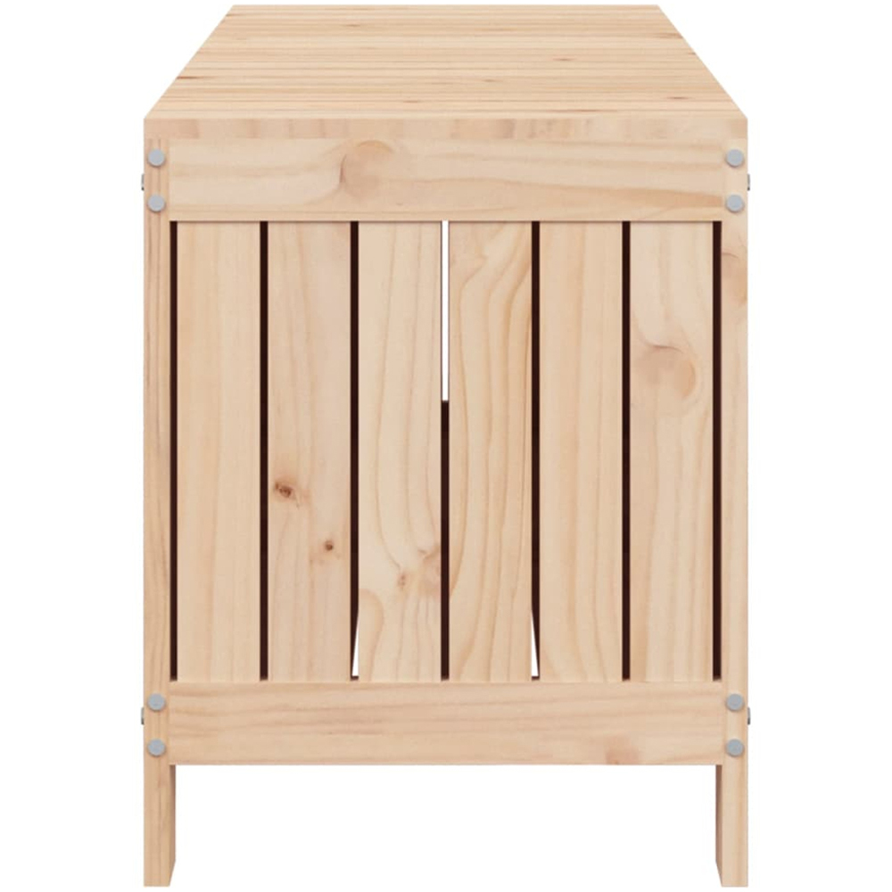 vidaXL 54 x 108 x 42.5cm Brown Pine Wood Garden Storage Box Image 6