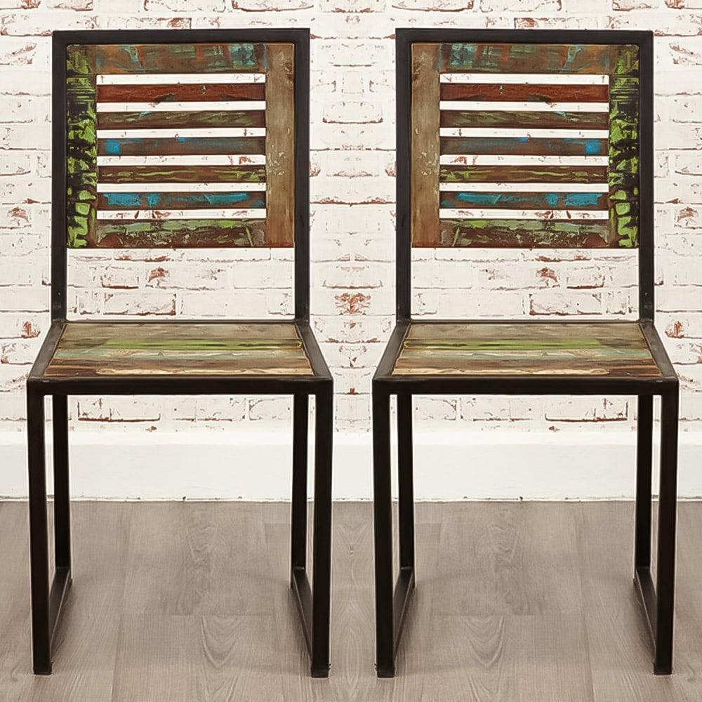 Baumhaus Urban Chic Set of 2 Dining Chair Image 1