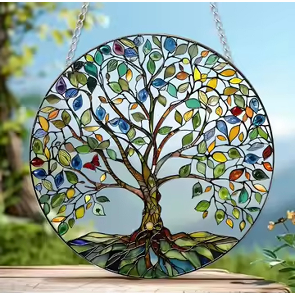 Avilo Tree of Life Hanging Sun Catcher Image 5