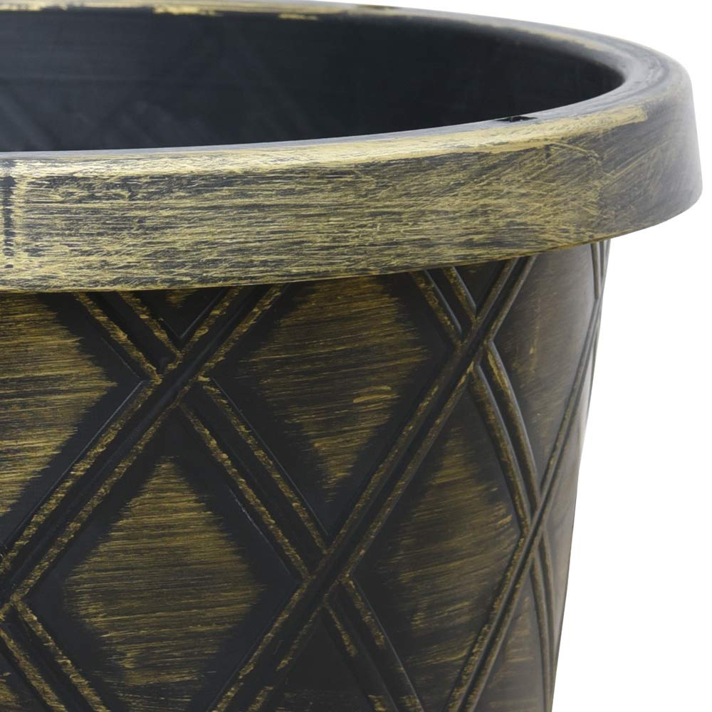 Thompson and Morgan Large Patio Plant Pot and Saucer 39cm 10 Pack Image 2