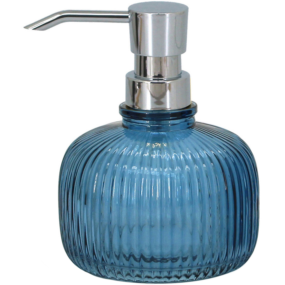 Lux Soap Dispenser - Navy & Silver Image