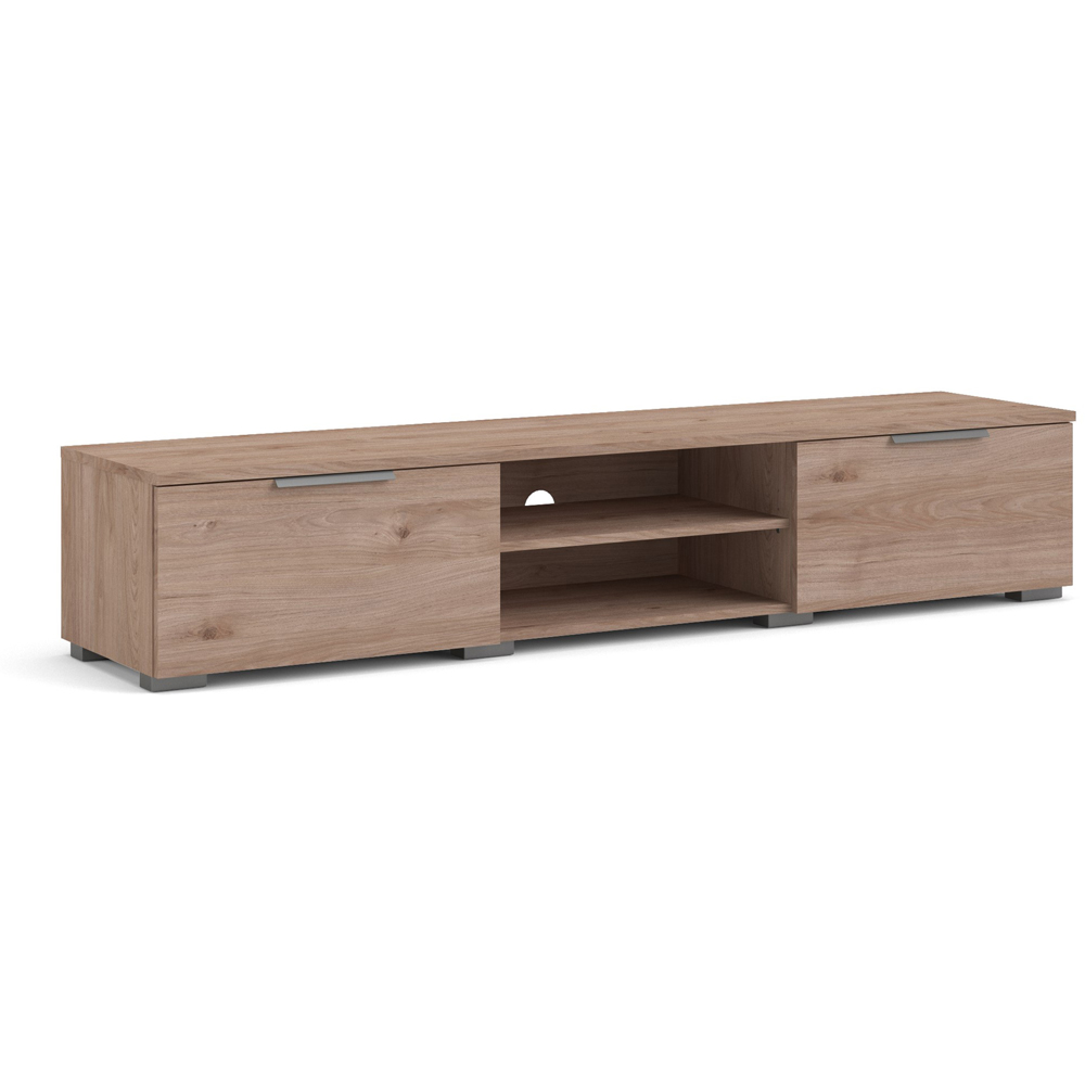 Florence Match 2 Drawers 2 Shelf Jackson Hickory Oak TV Unit Image 2
