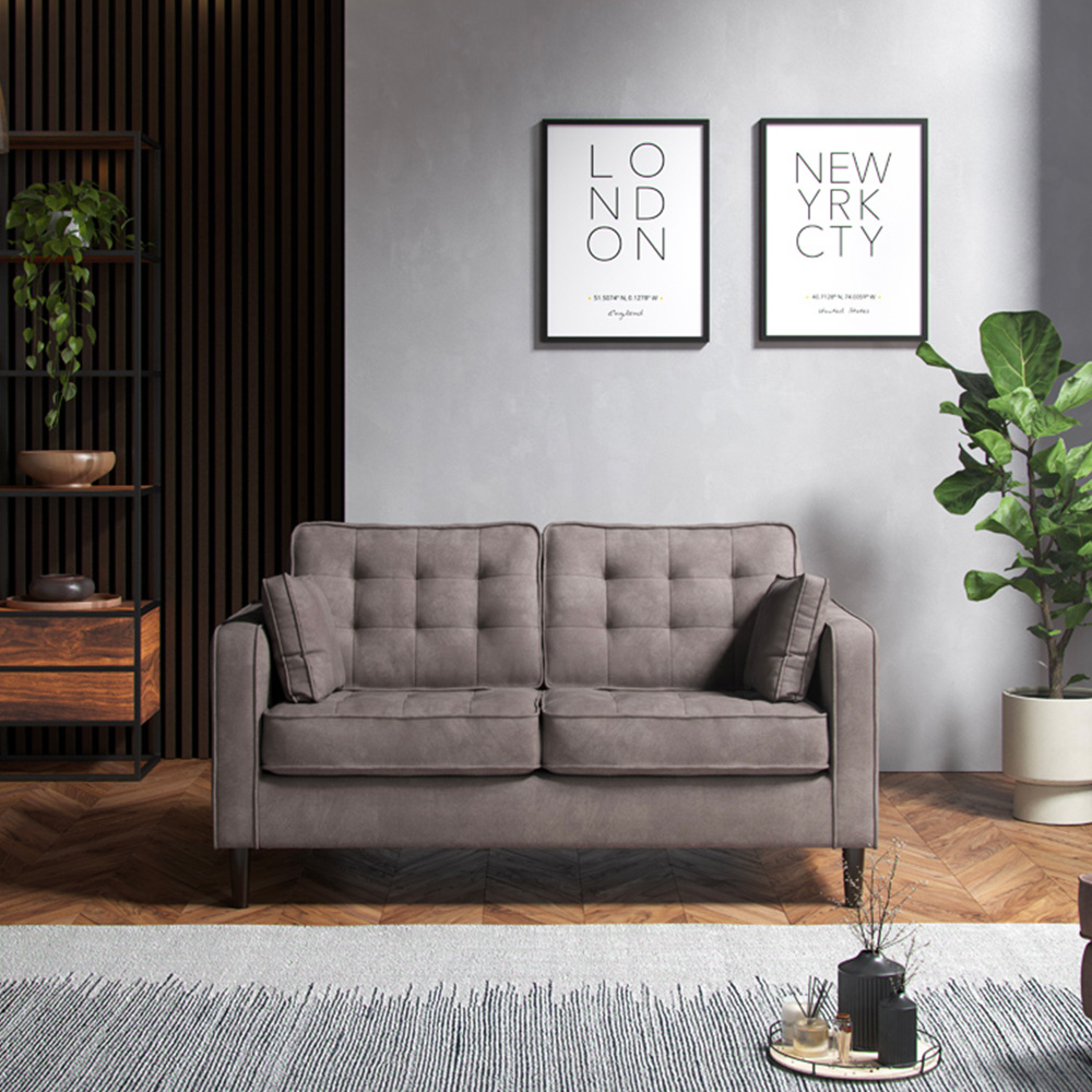 Milo 2 Seater Enjoy Pewter Sofa Image 3