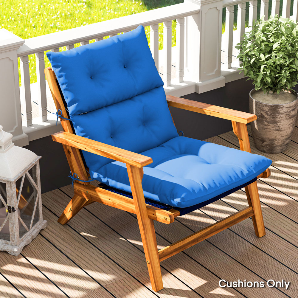 Outsunny Blue Adirondack Rocking Chair Cushion 115 x 56cm Image 3