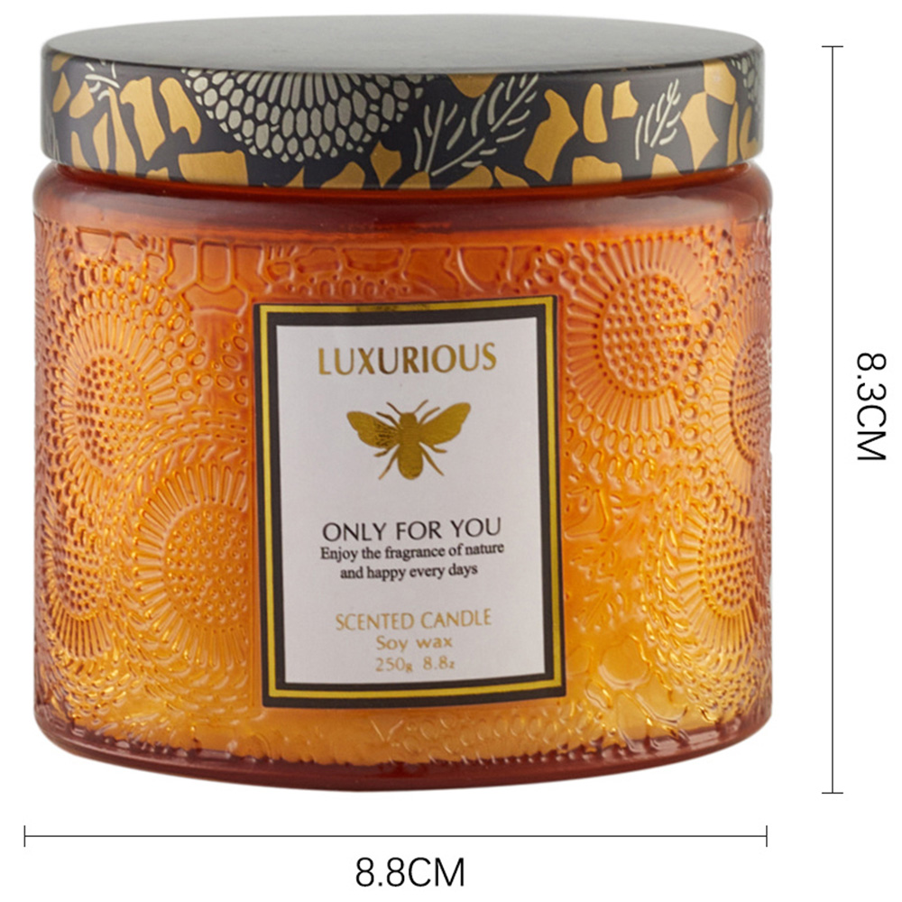 H&O Direct Citrus Green Fruit Soy Wax Decorative Scented Candle Image 4