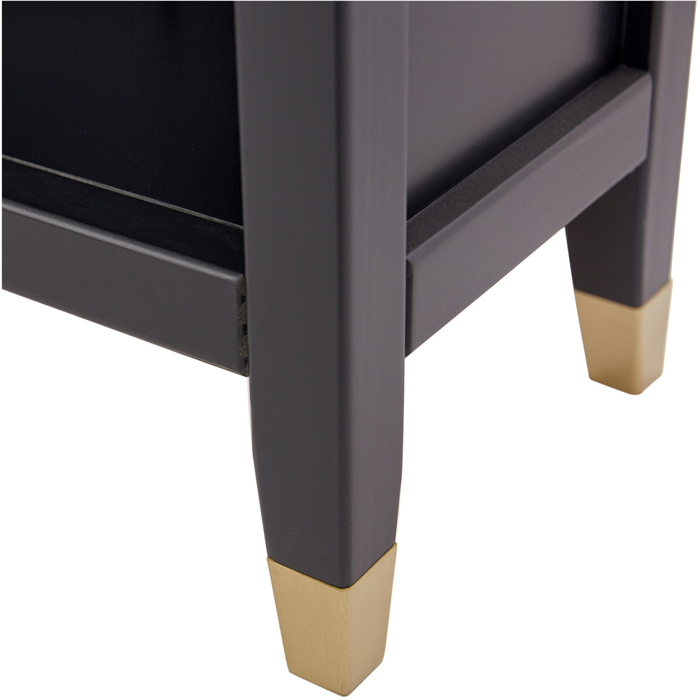 Palazzi 4 Shelves Black Bookcase Image 7