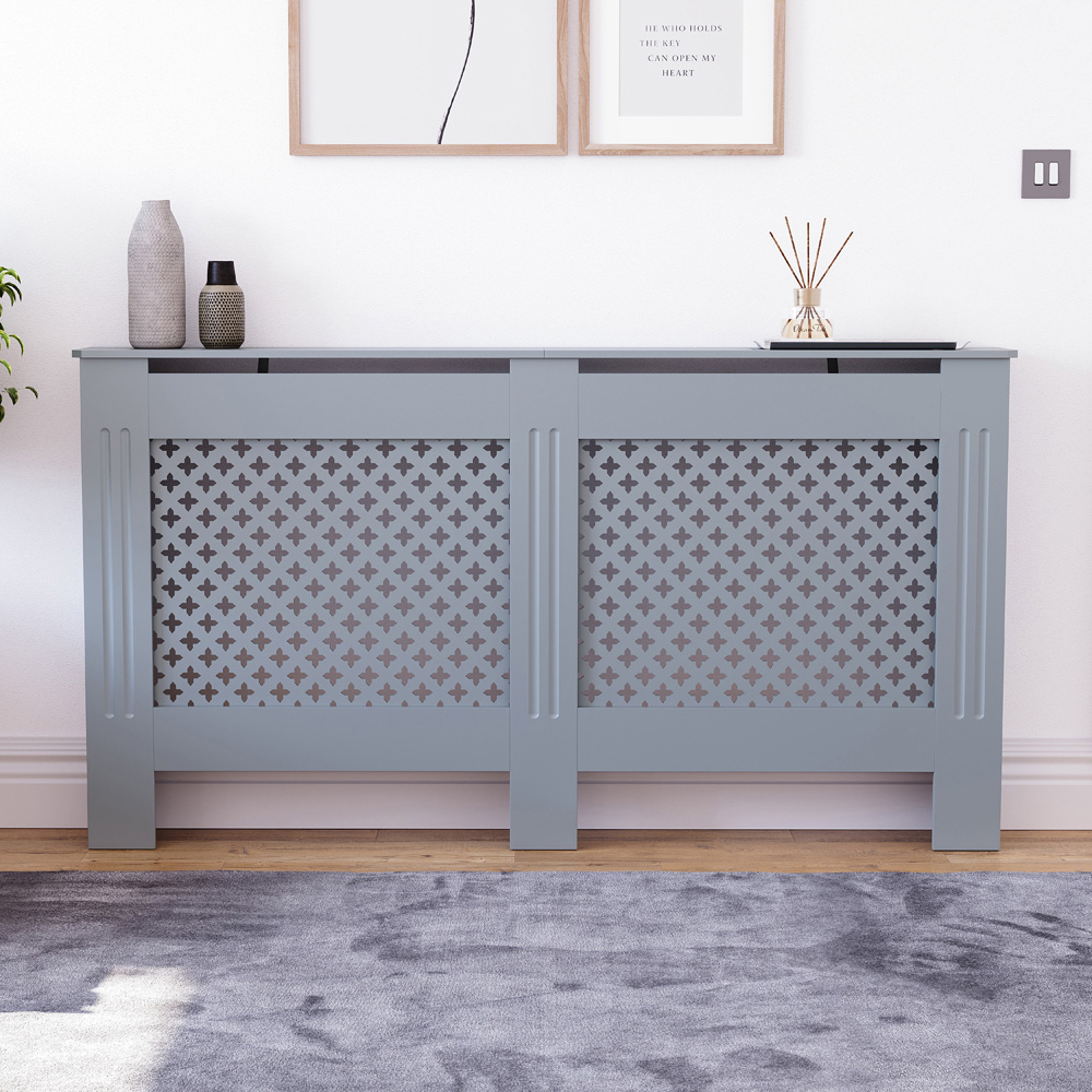 VIDA DESIGNS Oxford Grey Radiator Cover Large Image 5
