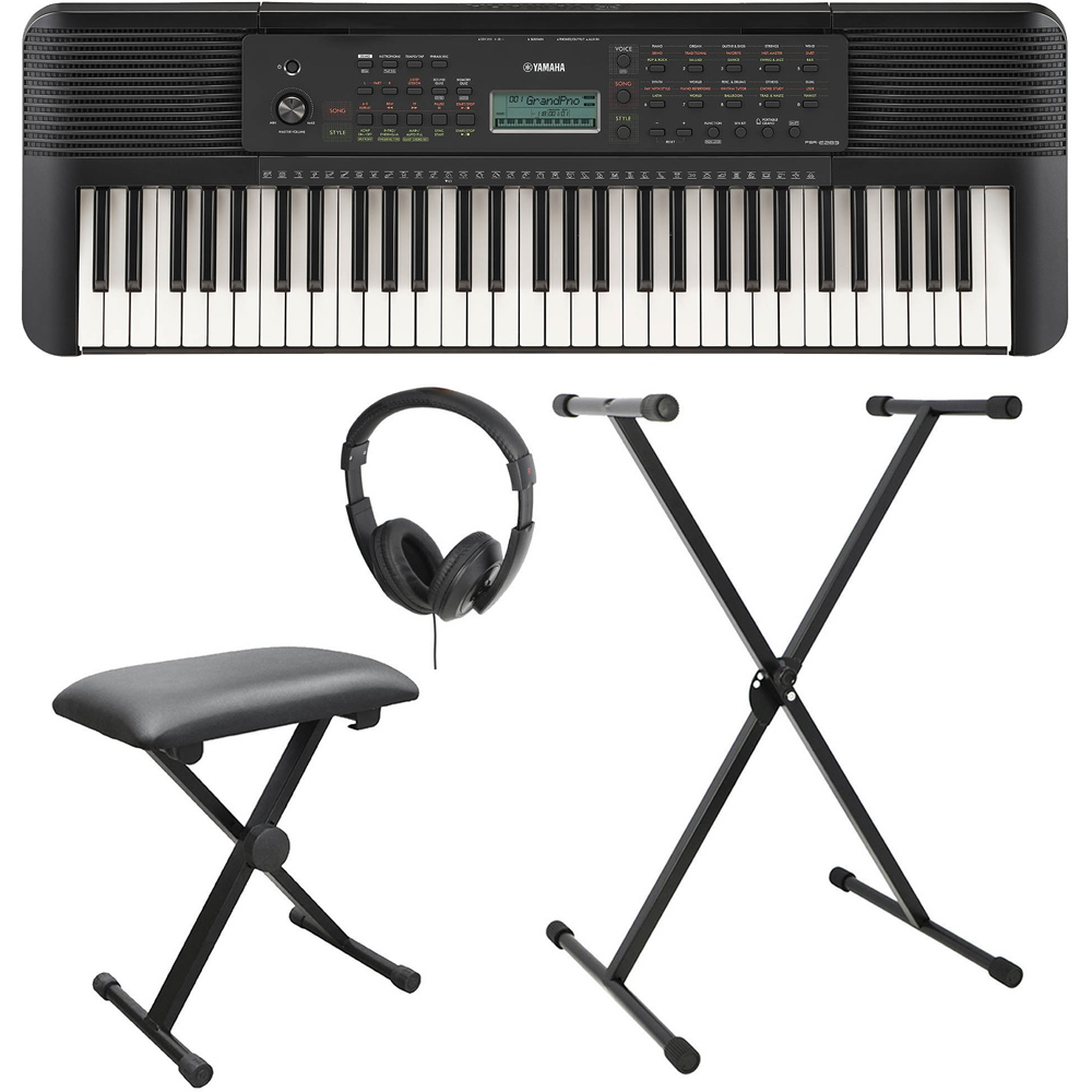 Yamaha PSRE283 Portable Keyboard Package Image 1