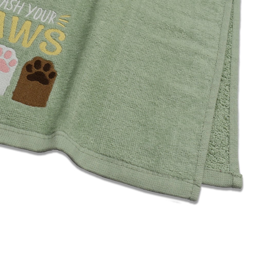Kitchen Trends 3 Piece Wash Your Paws Tea Towel Set Image 3