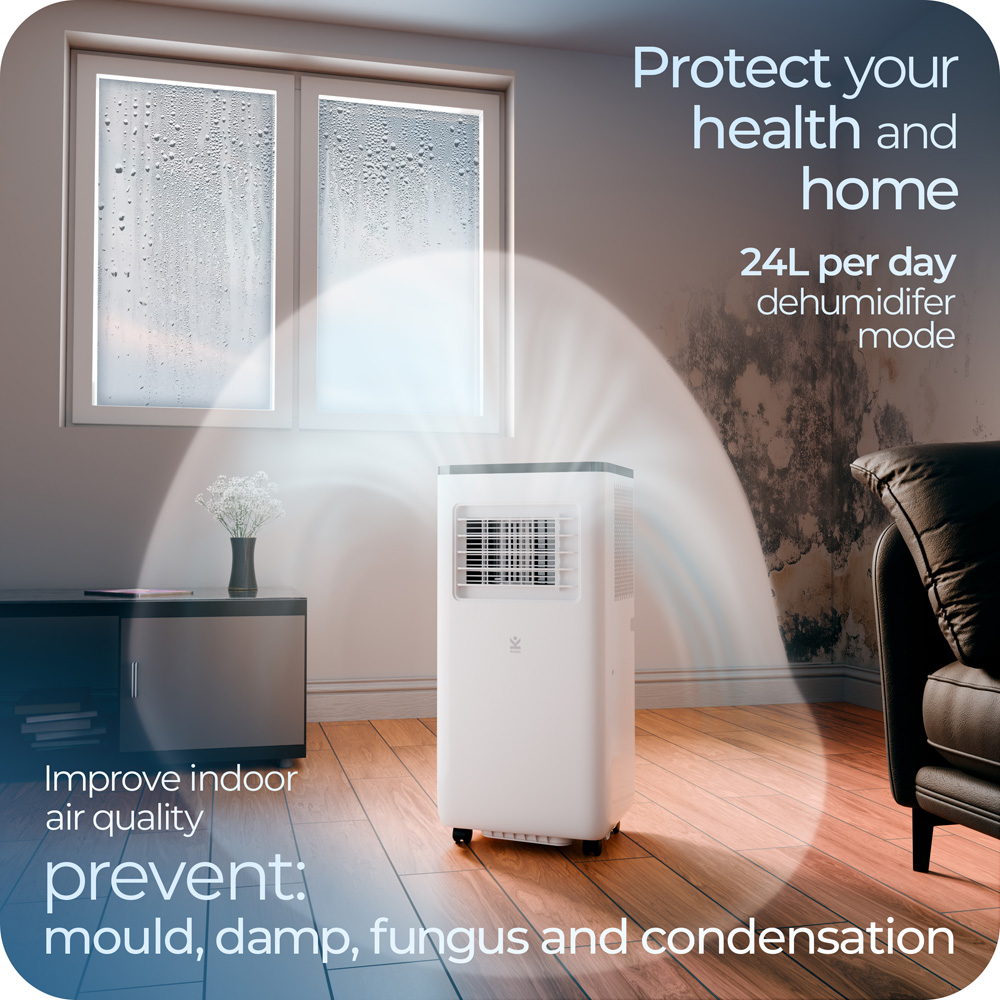 Avalla S-220 Portable 4-in-1 Air Conditioner; 2600W Industrial Class 9000BTU, 88m3 Coverage Image 2