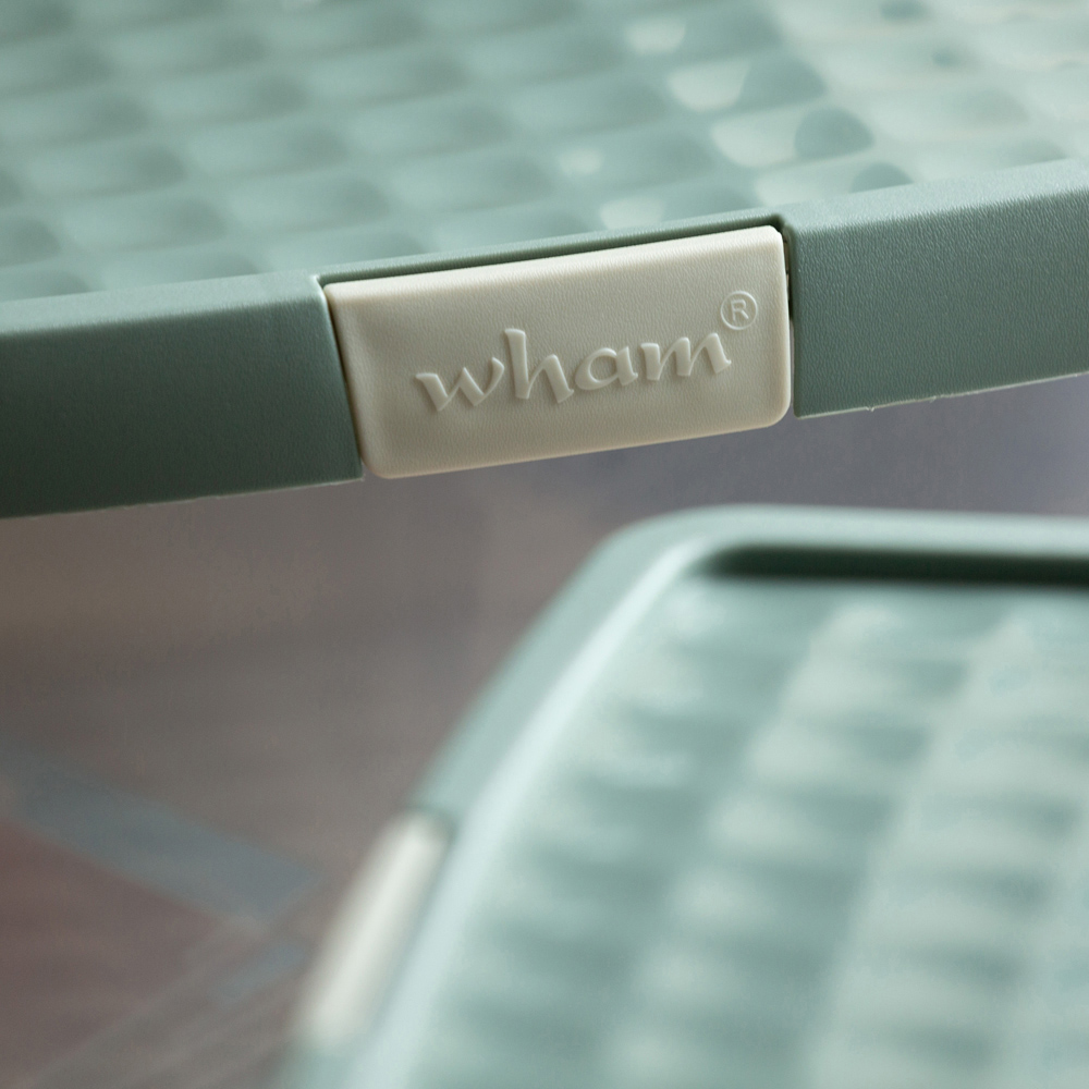 Wham Clip 21L Clear Green Milieu and Stone Rectangular Storage Box with Lid 3 Pack Image 6