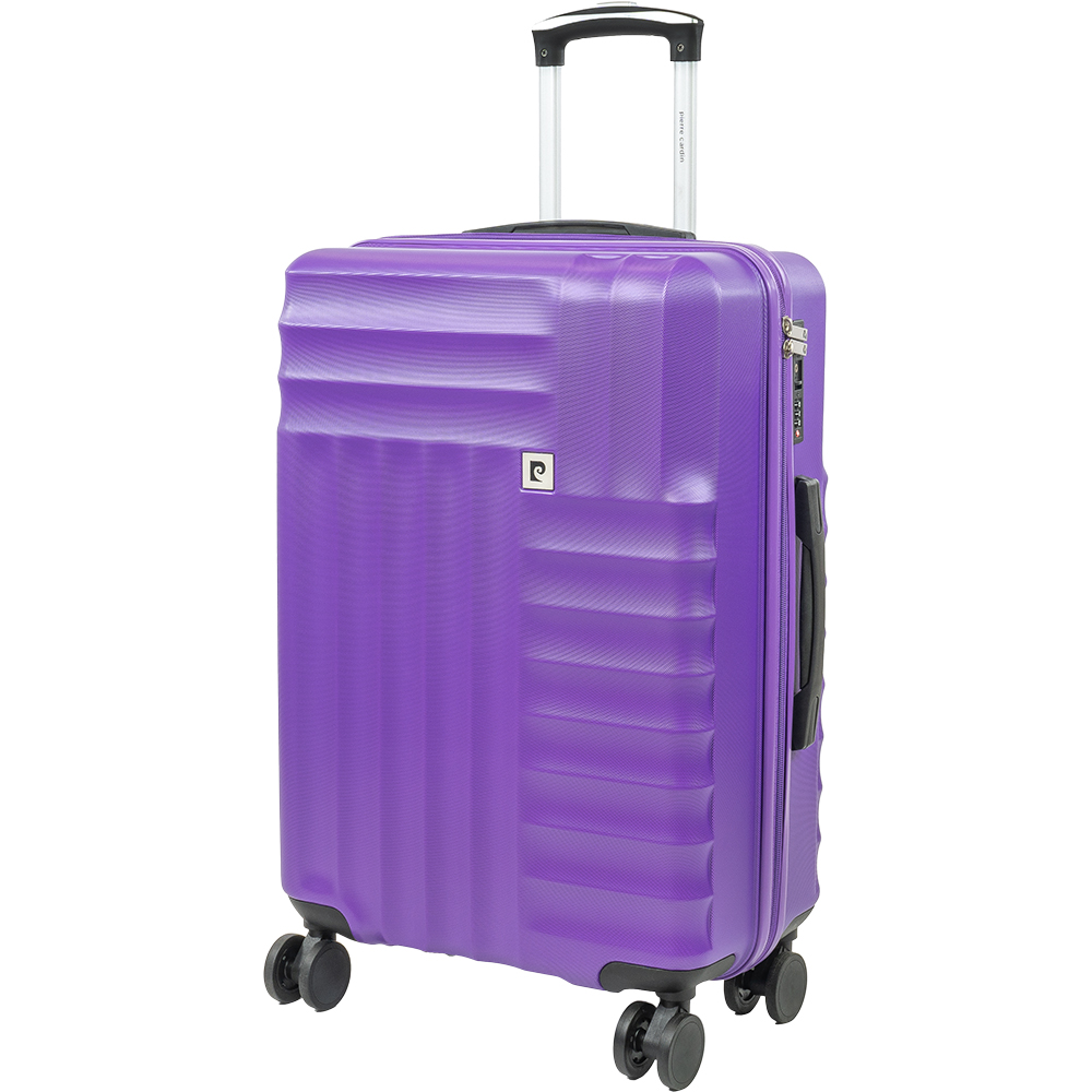 Pierre Cardin Medium Purple Trolley Suitcase Image 1
