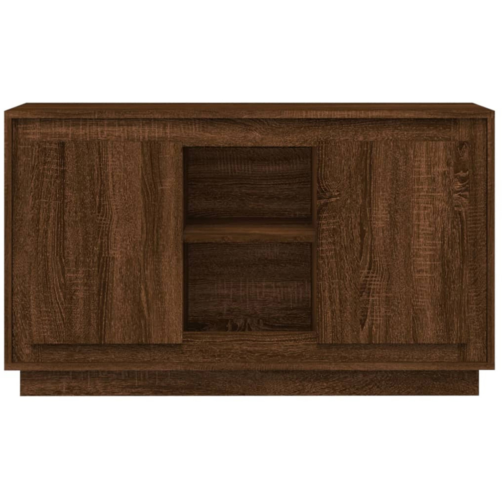 vidaXL 2 Door 2 Shelf Brown Oak Sideboard Image 5
