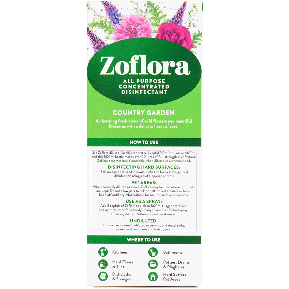 Zoflora All Purpose Concentrated Disinfectant Country Garden Image 5