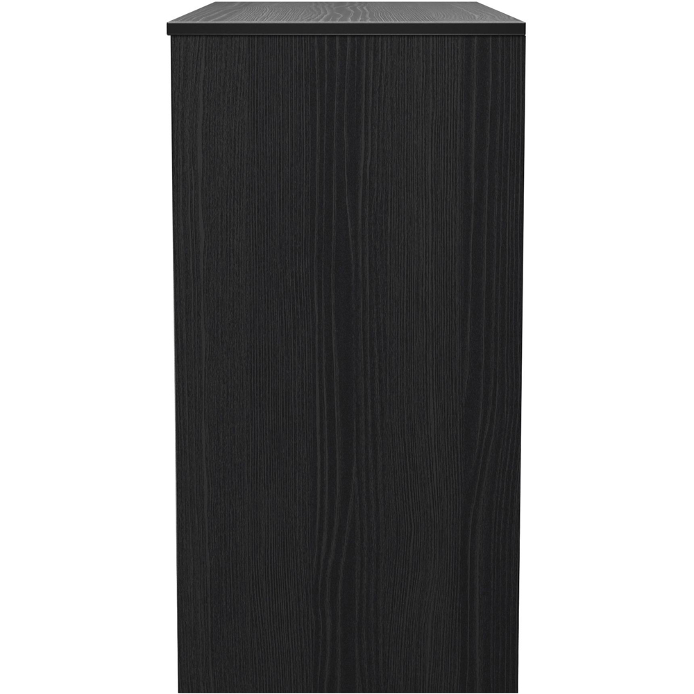 Crowndale Harlequin 4 Drawer Black Ash Vanity Dressing Table Ready Assembled Image 4