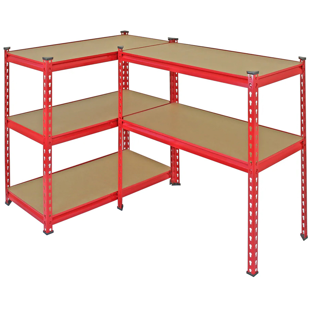 Monster Shop Z-Rax Red Metal Racking Units with Mallet 90cm 3 Pack Image 5