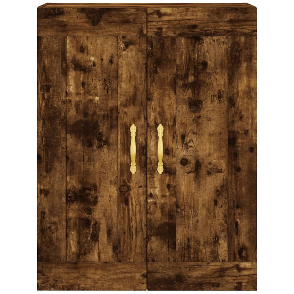 vidaXL 2 Door Smoked Oak Wall Mounted Cabinet Set of 2 Image 6