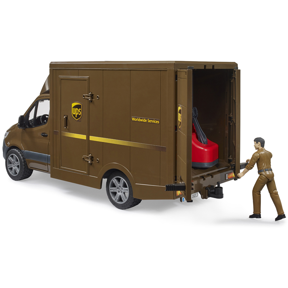 Bruder Kids MB Sprinter UPS with Driver and Accessories Playset Model Image 7