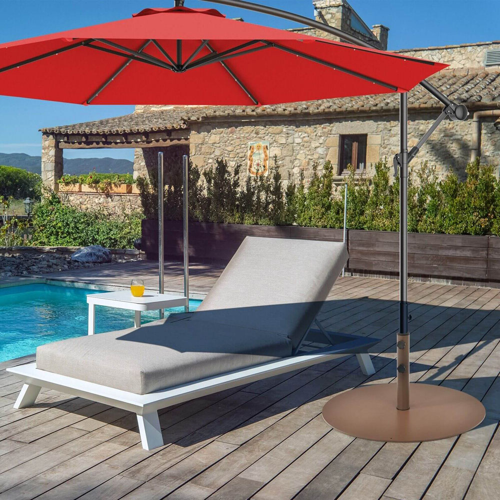 Costway Round Outdoor Umbrella Base 75cm Image 2