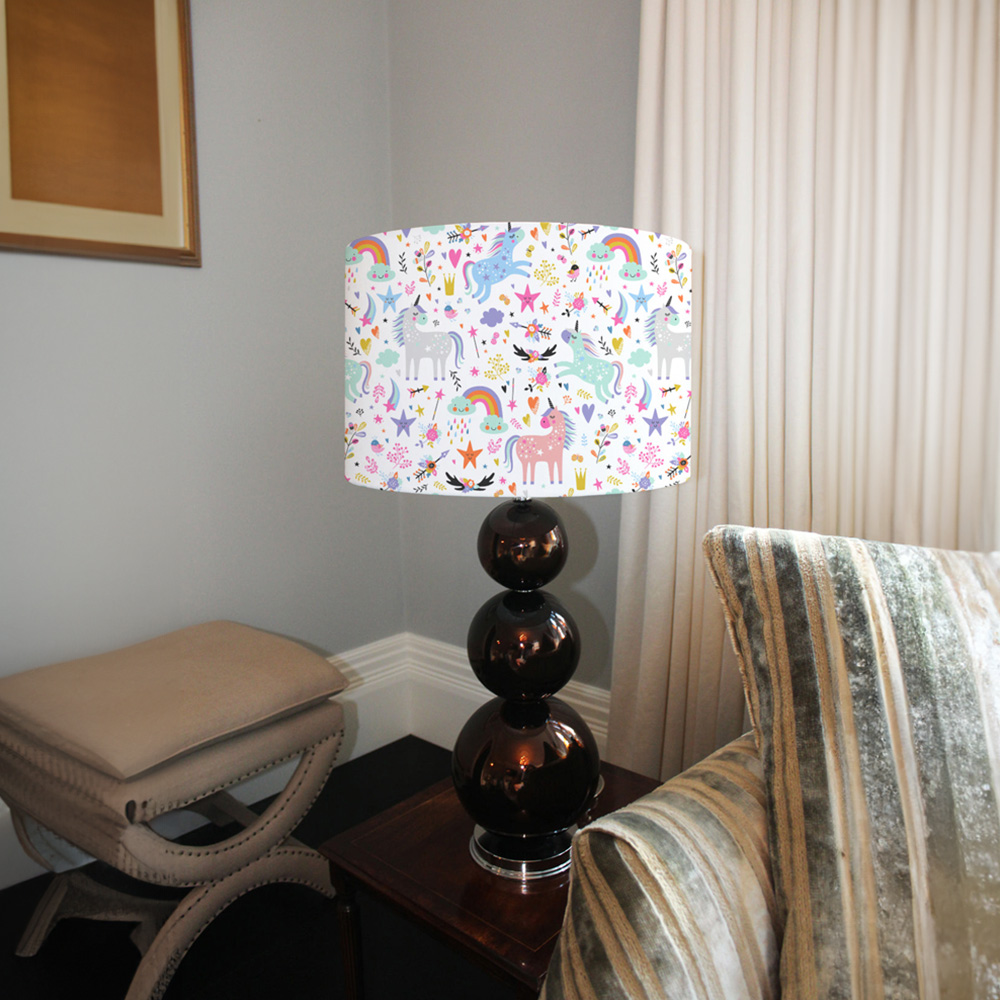 Benjamin Tate Design Small Unicorns Lamp Shade Image 4