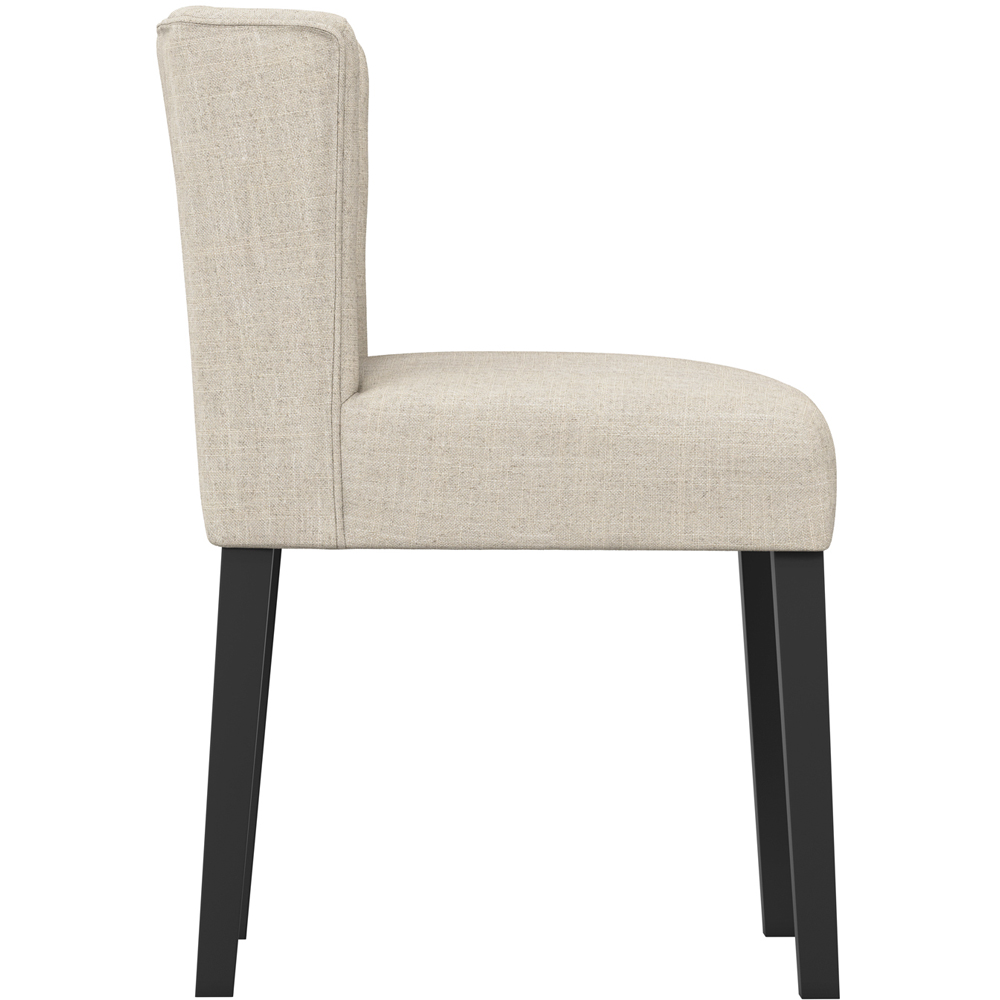 LPD Home Shay Stone Linen Winged Back Dining Chair Image 4