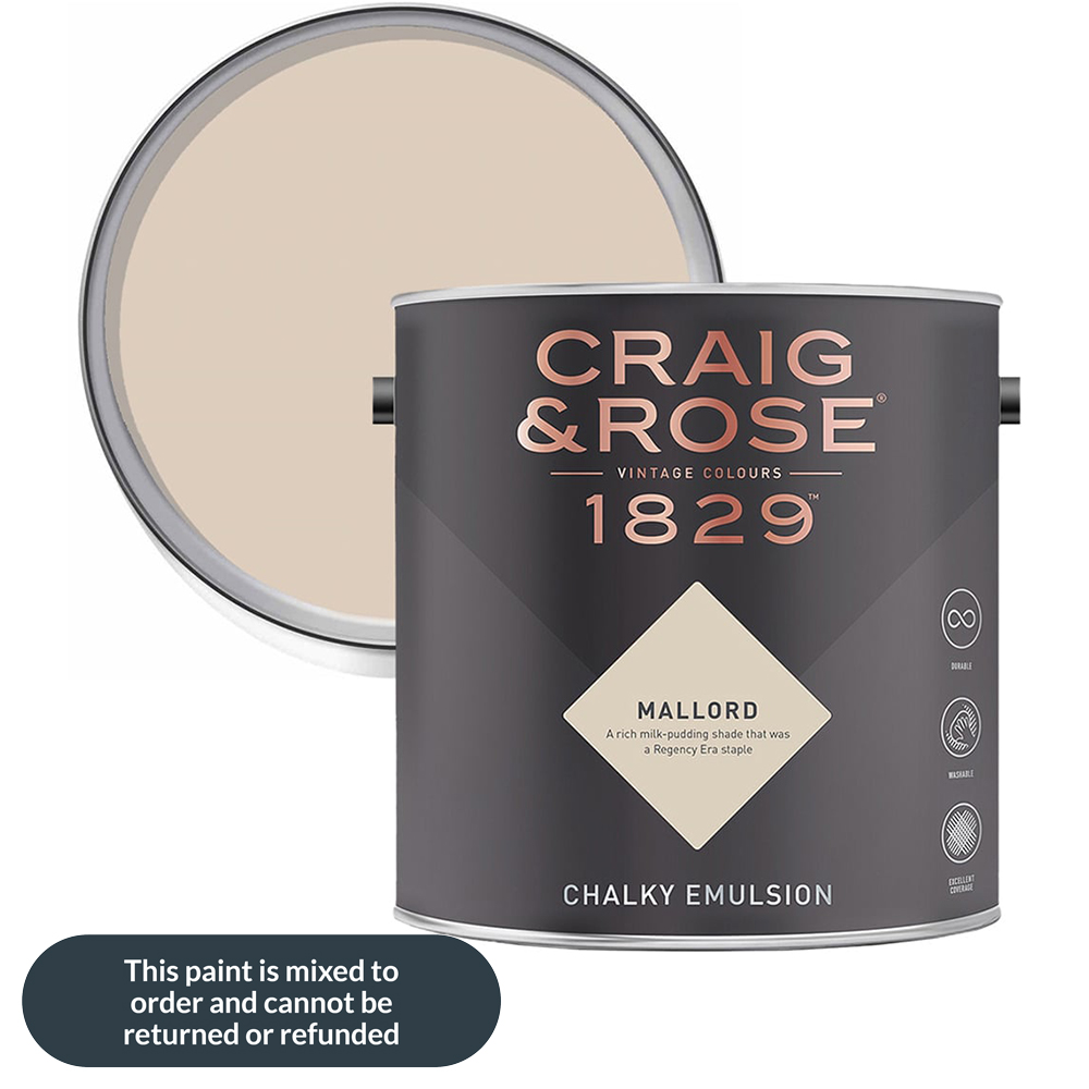 Craig & Rose 1829 Vintage Walls and Ceilings Mallord Chalky Matt Emulsion Paint 2.5L Image 1