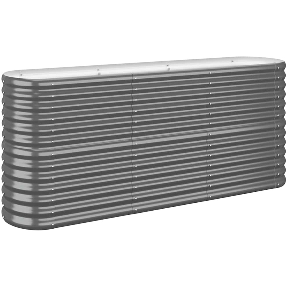 vidaXL Anthracite Galvanised Steel Raised Garden Bed 68 x 152 x 40cm Image 1